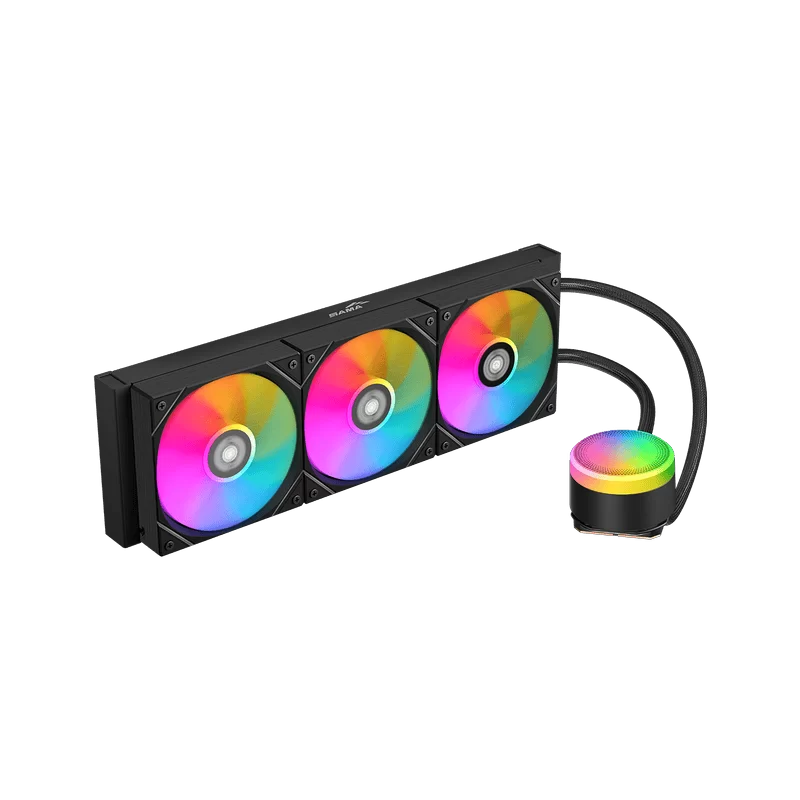 SAMA L60 Black AIO Liquid CPU Cooler – 360mm Radiator, 3x 120mm ARGB fans 4 SAMA L60 Black AIO Liquid CPU Cooler – 360mm Radiator, 3x 120mm ARGB fans - Ảnh 4