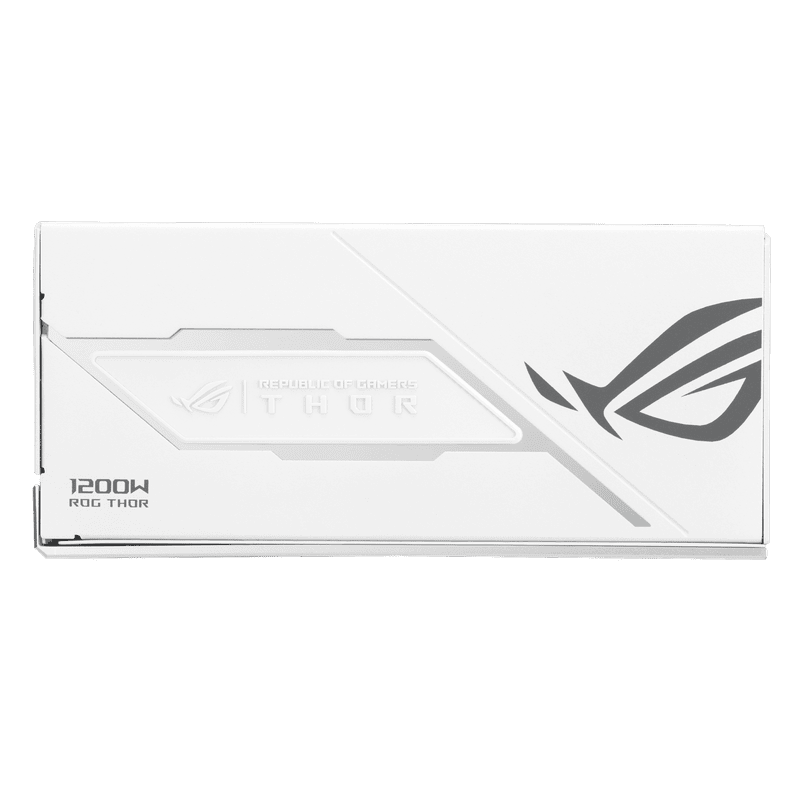 ASUS ROG Thor 1200W Platinum III White Edition Gaming PSU (ROG-THOR-1200P3-WHITE-GAMING) - 1200W, ATX 3.1 compatible, magnetic OLED display, 80 Plus Platinum 8 ASUS ROG Thor 1200W Platinum III White Edition Gaming PSU (ROG-THOR-1200P3-WHITE-GAMING) - 1200W, ATX 3.1 compatible, magnetic OLED display, 80 Plus Platinum - Ảnh 8