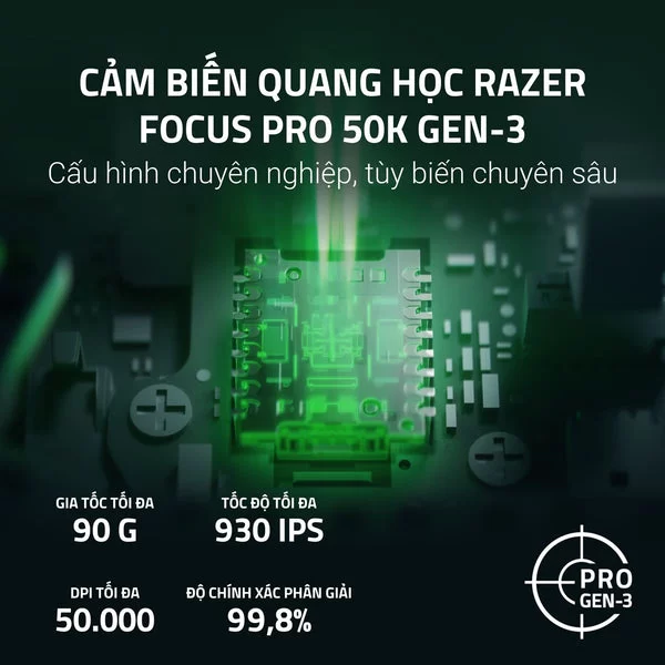 Razer Viper V4 Pro Ultra-lightweight Wireless Symmetrical Esports Gaming Mouse 16 Razer Viper V4 Pro Ultra-lightweight Wireless Symmetrical Esports Gaming Mouse - Ảnh 16