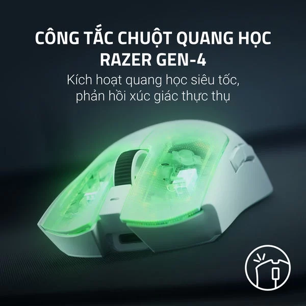 Razer Viper V4 Pro Ultra-lightweight Wireless Symmetrical Esports Gaming Mouse 11 Razer Viper V4 Pro Ultra-lightweight Wireless Symmetrical Esports Gaming Mouse - Ảnh 11