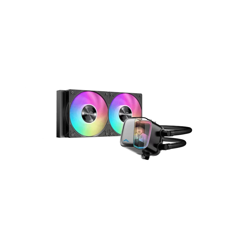 SAMA L70 240BK Black AIO Liquid CPU Cooler – 360mm Radiator, 2x 120mm ARGB fans 2 SAMA L70 240BK Black AIO Liquid CPU Cooler – 360mm Radiator, 2x 120mm ARGB fans - Ảnh 2