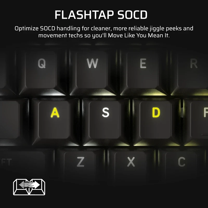 CORSAIR Vanguard Pro 96 HE RGB Hotswap SOCD - Corsair MGX Switch Gaming Keyboard 13 CORSAIR Vanguard Pro 96 HE RGB Hotswap SOCD - Corsair MGX Switch Gaming Keyboard - Ảnh 13