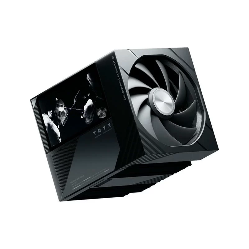 TRYX TURRIS 620 Black 5.0" IPS Customizable Screen Dual Tower CPU Air Cooler - 6x Ø6 mm copper Heat Pipes (H-T620N-DM2M-G0K) 7 TRYX TURRIS 620 Black 5.0" IPS Customizable Screen Dual Tower CPU Air Cooler - 6x Ø6 mm copper Heat Pipes (H-T620N-DM2M-G0K) - Ảnh 7
