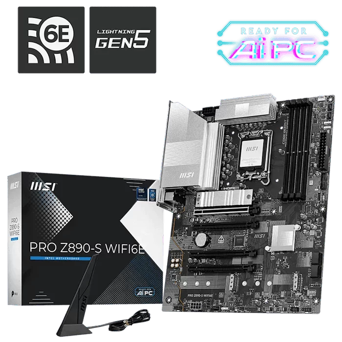 MSI PRO Z890-S WIFI6E Mainboard 1 MSI PRO Z890-S WIFI6E Mainboard
