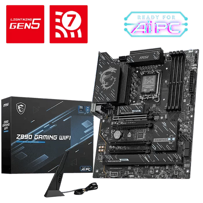 MSI Z890 GAMING WIFI DDR5 Mainboard 1 MSI Z890 GAMING WIFI DDR5 Mainboard