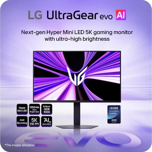 LG UltraGear 27GM950B-B Gaming Monitor - 27 inch 5K (5120×2880), Mini LED, 165Hz/330Hz Dual Mode, 1ms GtG, HDR1000, G-SYNC Compatible, FreeSync Premium, DP 2.1 4 LG UltraGear 27GM950B-B Gaming Monitor - 27 inch 5K (5120×2880), Mini LED, 165Hz/330Hz Dual Mode, 1ms GtG, HDR1000, G-SYNC Compatible, FreeSync Premium, DP 2.1 - Ảnh 4