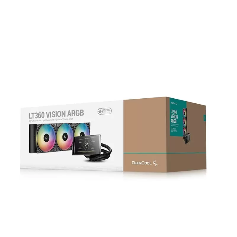 DeepCool LT360 VISION ARGB Black AIO Liquid CPU Cooler - 360mm Radiator, 3x120mm ARGB Fans, 4.5" IPS LCD Display, 6th Generation Pump, AM5 / LGA1700 Compatible 8 DeepCool LT360 VISION ARGB Black AIO Liquid CPU Cooler - 360mm Radiator, 3x120mm ARGB Fans, 4.5" IPS LCD Display, 6th Generation Pump, AM5 / LGA1700 Compatible - Ảnh 8