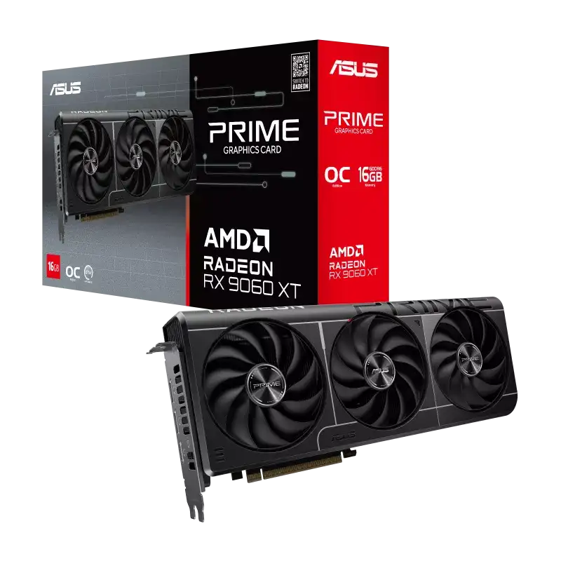 ASUS Prime Radeon RX 9060 XT 16GB GDDR6 OC Edition (PRIME-RX9060XT-O16G) Graphics Card 1 ASUS Prime Radeon RX 9060 XT 16GB GDDR6 OC Edition (PRIME-RX9060XT-O16G) Graphics Card
