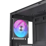 EINAREX PULSE PM150 RGB Black M-ATX Gaming Case - Mesh Front, Tempered Glass, 3× ARGB Fans 12 EINAREX PM150 RGB Black pic 7 1