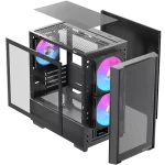 EINAREX PULSE PM150 RGB Black M-ATX Gaming Case - Mesh Front, Tempered Glass, 3× ARGB Fans 10 EINAREX PM150 RGB Black pic 8 1