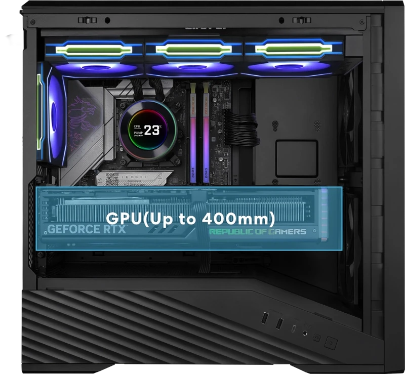 Lian Li Vector V150 INF Black M-ATX Case - 3x ARGB INF mirror fans 18 Khả năng tương thích linh kiện khủng và giấu dây