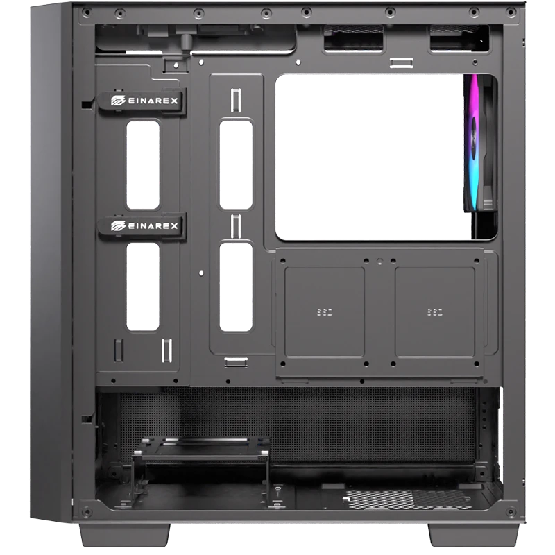 EINAREX PULSE PM150 RGB Black M-ATX Gaming Case - Mesh Front, Tempered Glass, 3× ARGB Fans 22 Khả năng mở rộng linh kiện và lưu trữ